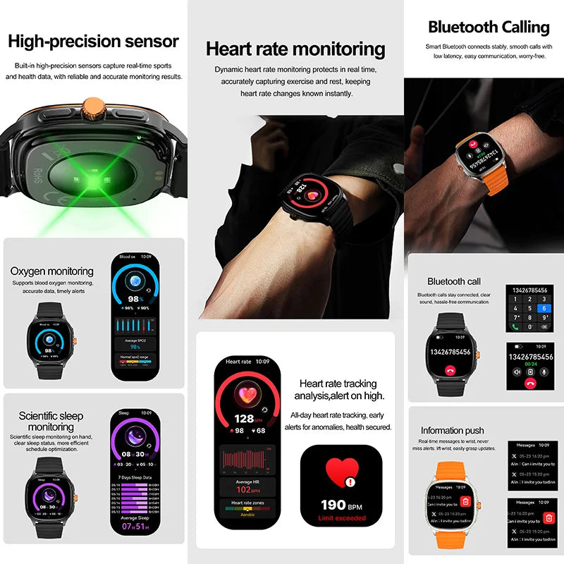 Reloj Inteligente Ultrafino NFC Oxígeno Sueño