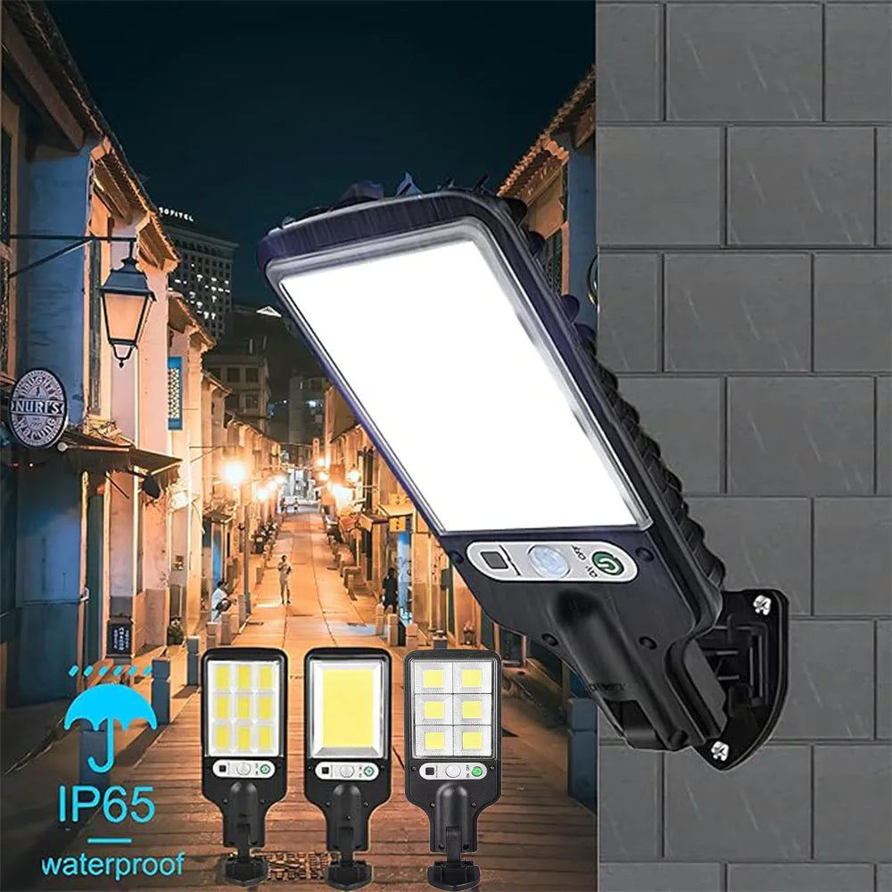 Lámpara Solar LED de Pared para Jardín con Sensor de Movimiento