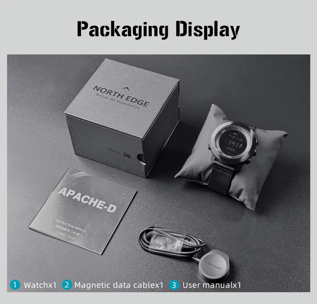 NORTH EDGE APACHE-D Reloj Digital Buceo 100M