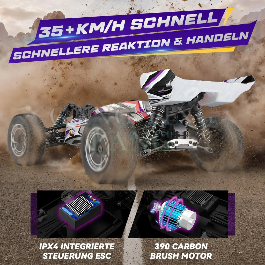 Coche Teledirigido WLtoys Todoterreno 4WD 2.4G hasta 75 km/h
