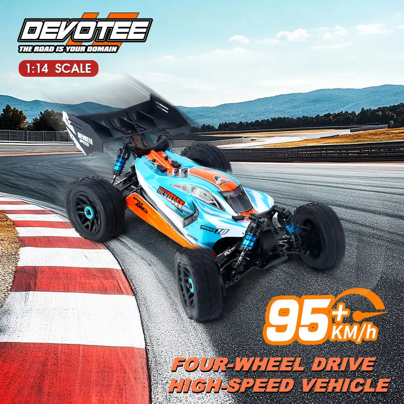 Auto RC de Alta Velocidad 95 km/h 4WD Sin Escobillas Escala 1:14