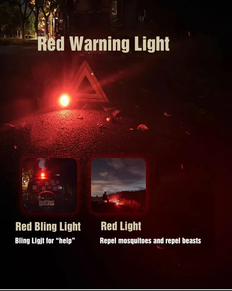 Foco LED Portátil Recargable para Exteriores