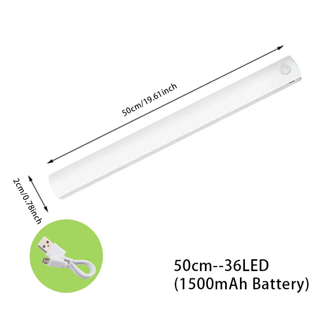 Luz Nocturna LED USB con Sensor para Gabinete