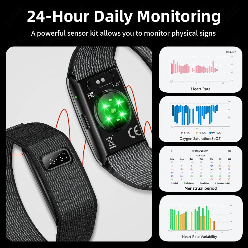 Pulsera Inteligente con GPS Monitor de Salud IA 2026