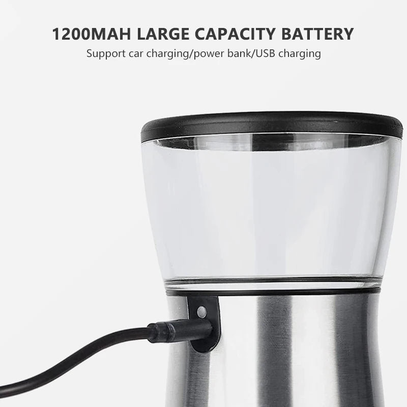 Molinillo de Café Manual Acero Inoxidable USB