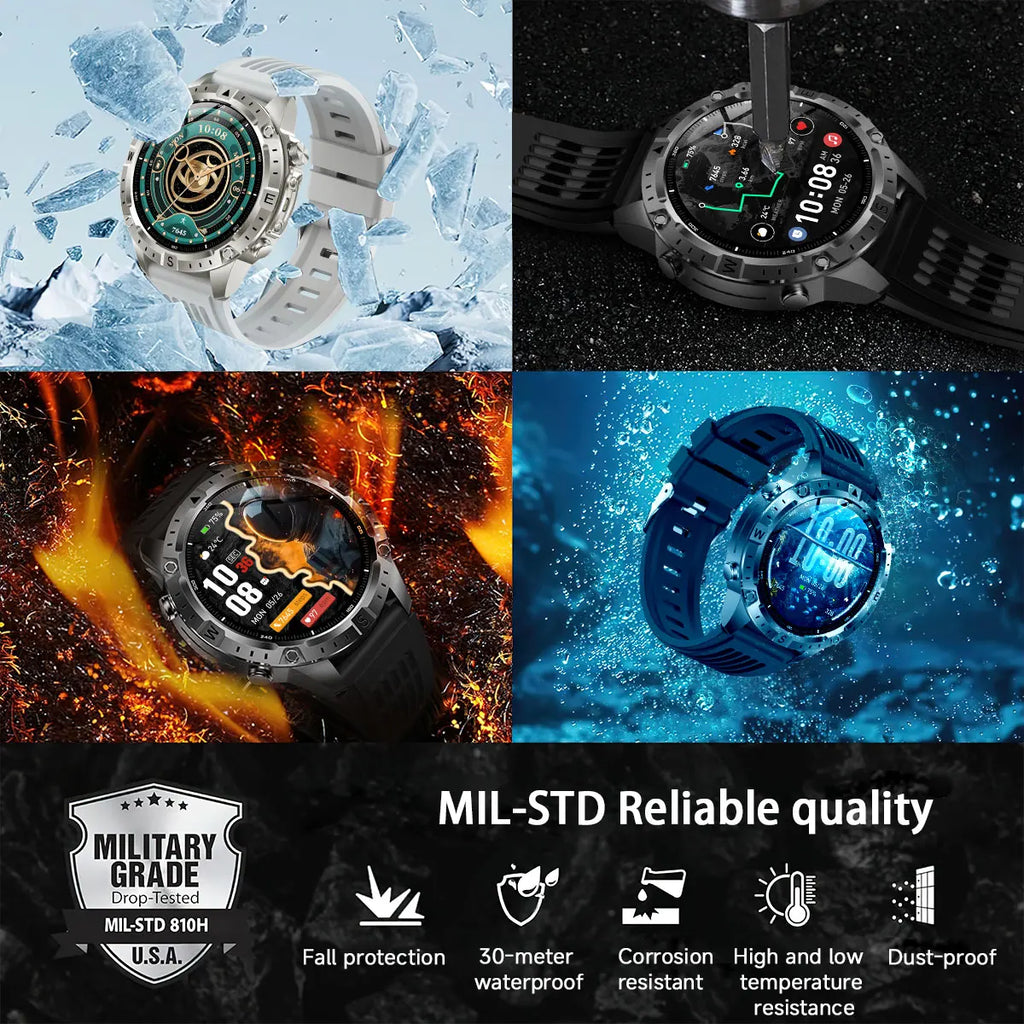 Reloj Inteligente con GPS, Mapa Offline, Linterna y 170 Deportes