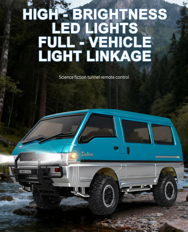 Auto RC Todoterreno LDRC LD1296 1/12 con Caja de Cambios Metálica y LED