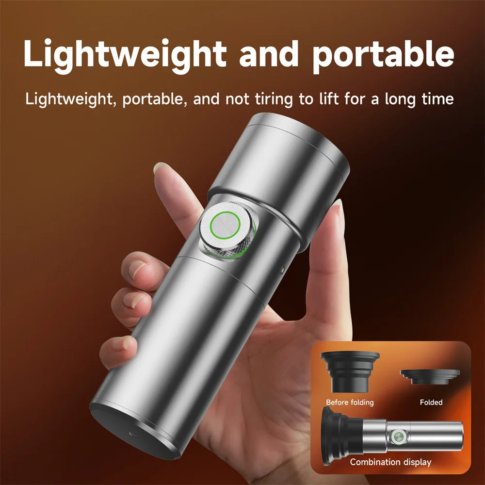 NUEVA Linterna de Fotografía RGB de 10W, Foco LED de 4 Colores con Luz de Relleno de Mano de 1/4 para Grabación de Video, Fotografía y Atardecer