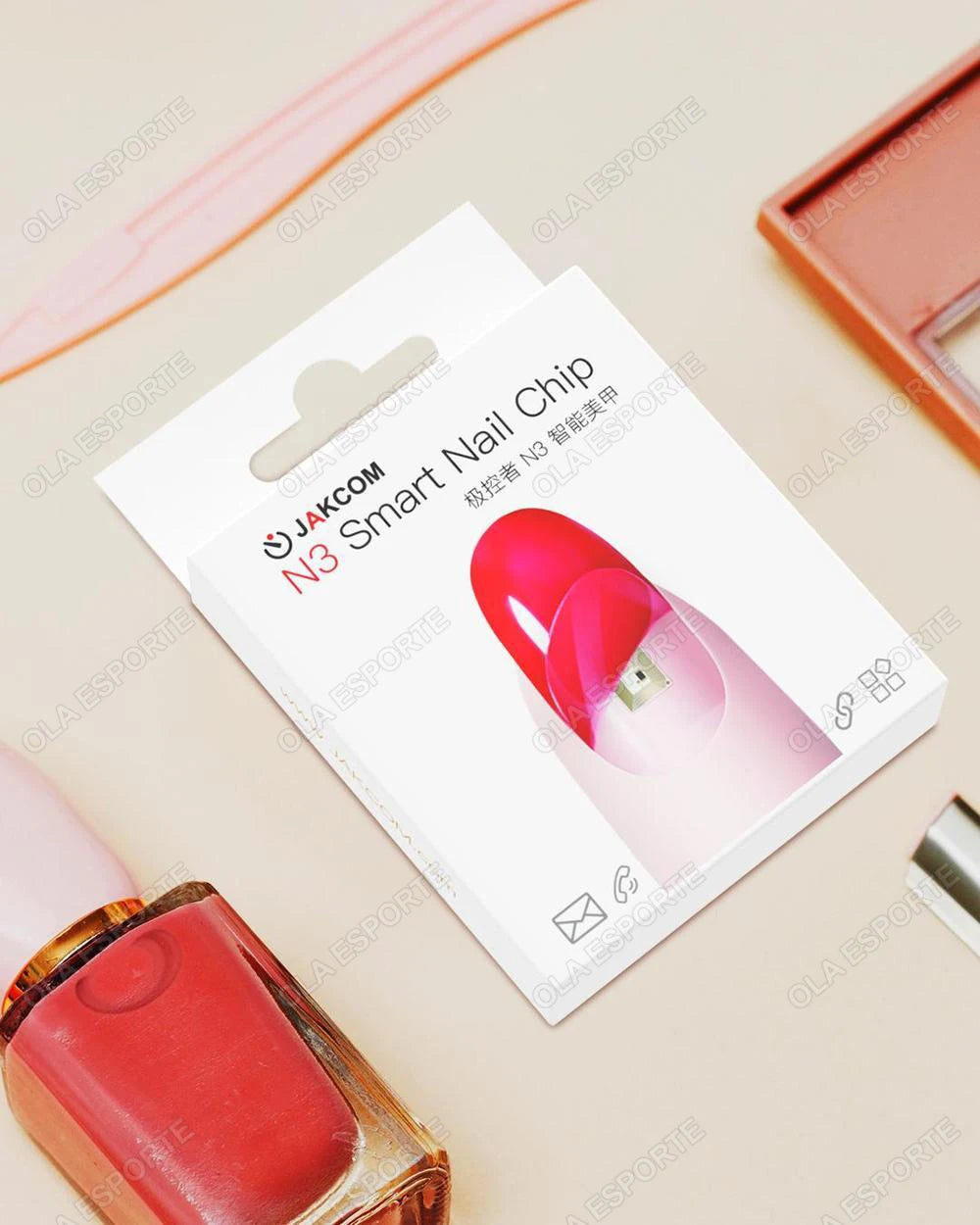 Nuevo Chip de uñas inteligente NFC, llamada Virtual SOS, función de supervisión de Fitness, dispositivo rastreador GPS, Mini rastreador, Chip inteligente para Android IOS