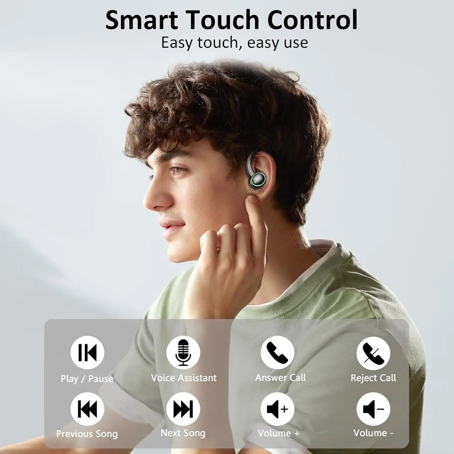Auriculares Bluetooth 5.4 Deportivos 50h Graves