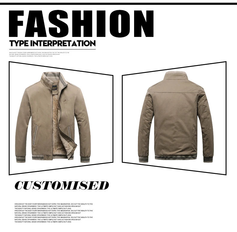 Chaqueta de Hombre 100% Algodón Casual Vintage - Talle M al 5XL