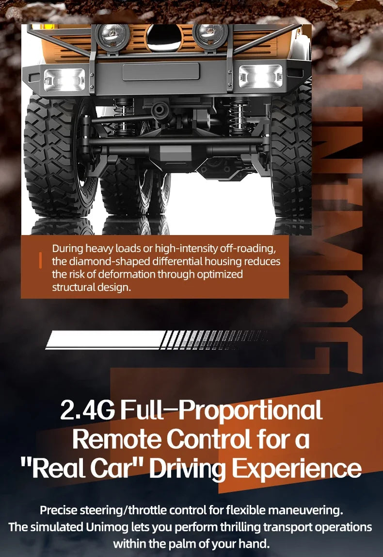 C8823 6WD RC coche 1/18 todoterreno vehículo de Control remoto 2,4G alta velocidad escalada transporte rescate oruga modelo juguetes para niños