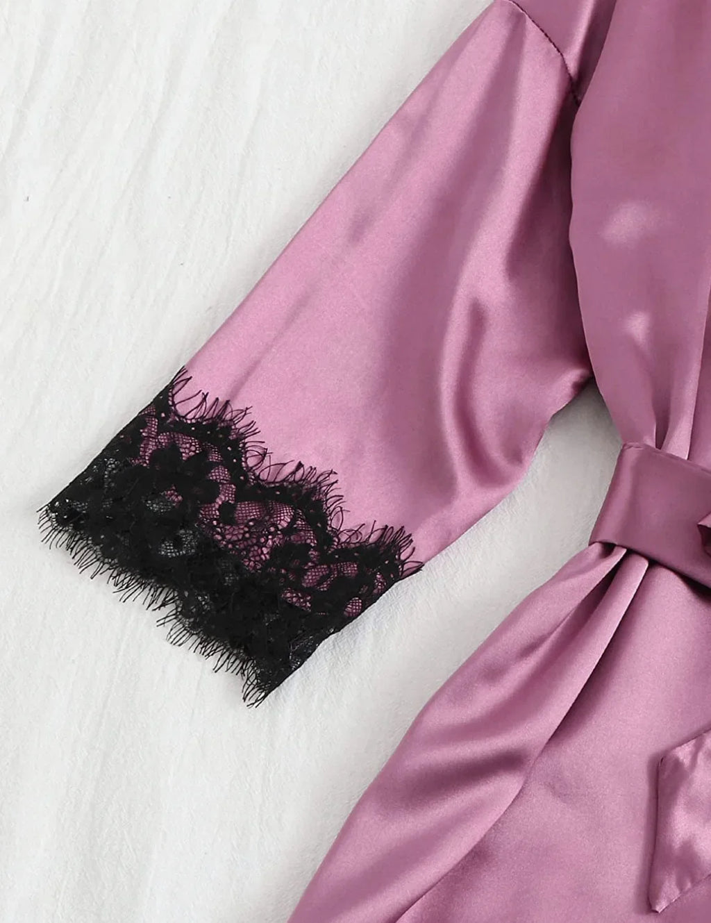 Conjunto de Pijama Sexy para Mujer 4 Piezas con Encaje