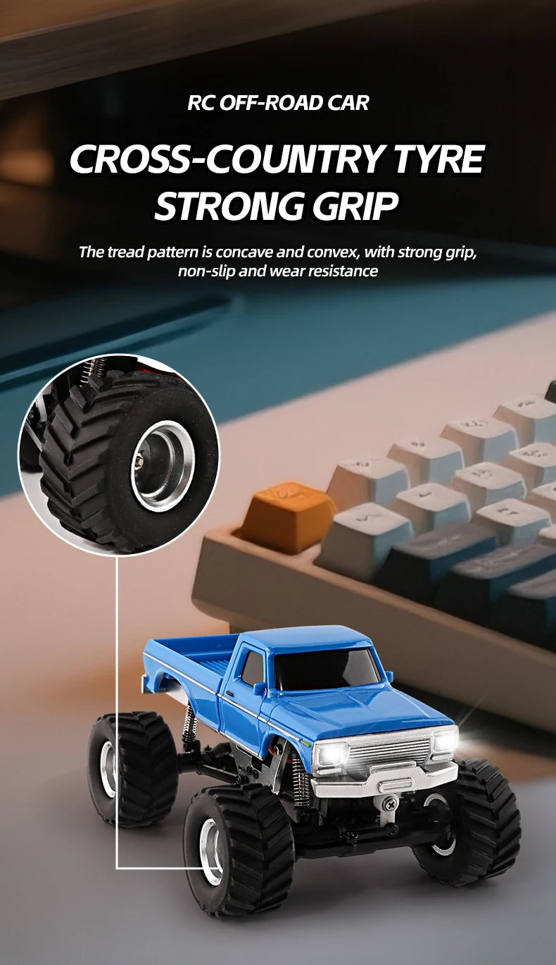 Coche Teledirigido Mini Crawler RC 4WD 1/36 con Luces