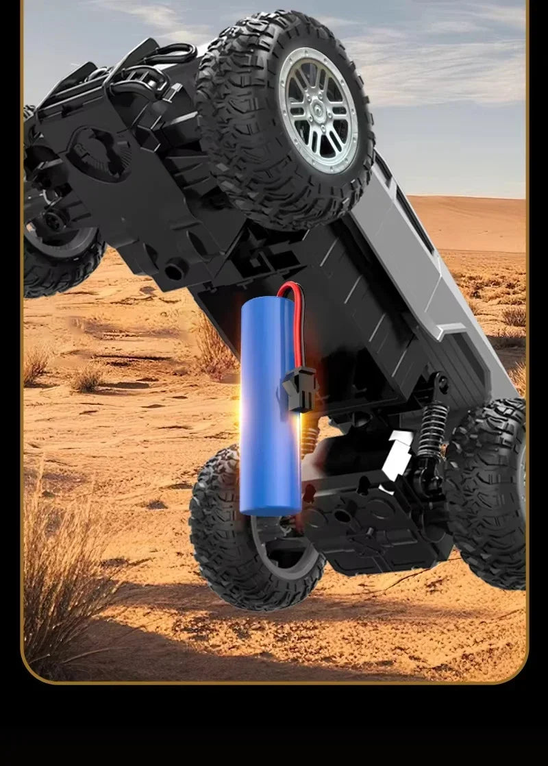 Camión RC Anfibio 4WD 1:16 con Giros 360° y Luces LED