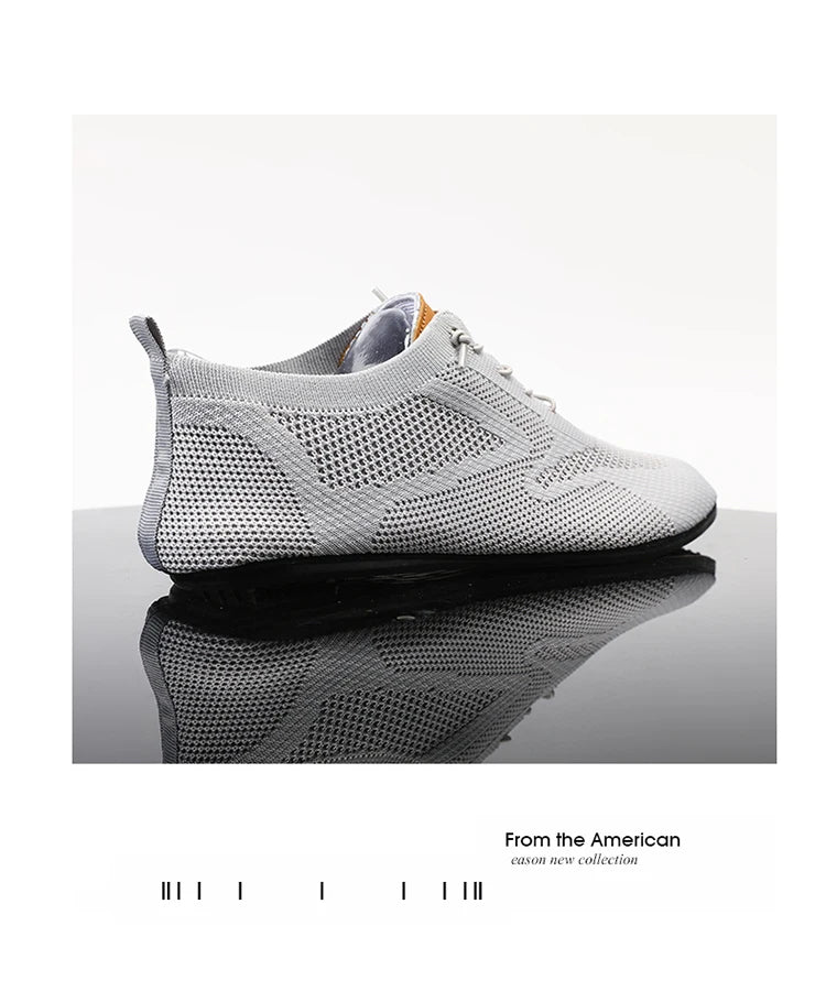 Zapatos informales ligeros sin cuero para hombre, mocasines de malla a la moda para parejas, zapatillas transpirables con cordones para hombre, zapatos planos suaves para Yoga