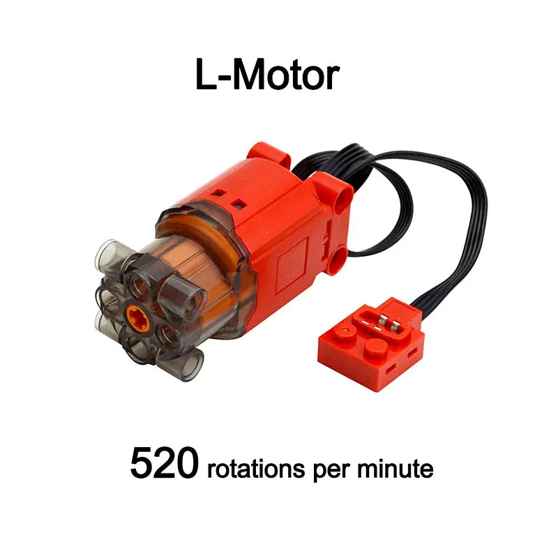 Bloques de construcción electrónicos técnicos, accesorios de reacondicionamiento MOC, micromotor, piezas de funciones de potencia RC, bloques de coche DIY creativos, juguetes para niños