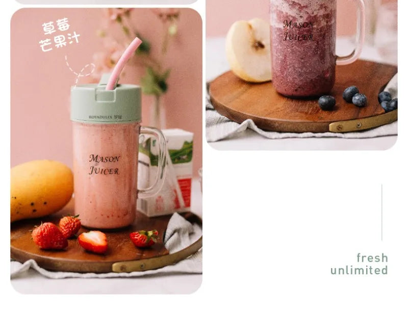Licuadora Portátil Recargable 400ml — Jugos, Batidos e Hielo