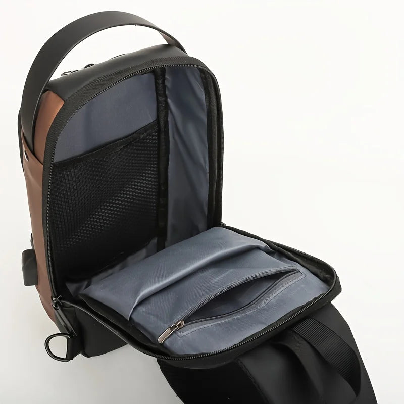 Bolso antirrobo con bloqueo de contraseña para hombre, bolso de pecho para hombre, Mochila pequeña deportiva informal, bolso de hombro tipo bandolera, bolso para motocicleta