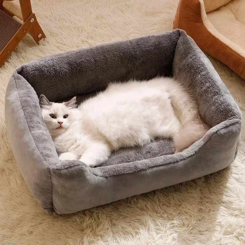 Cama de Peluche para Gatos - Suave, Transpirable y Lavable