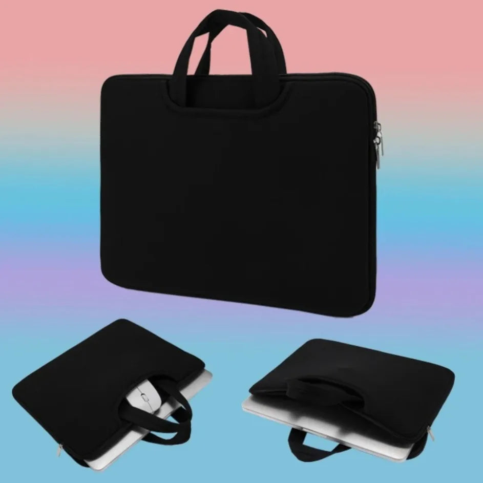 Bolsa para Computadora de 16 Pulgadas con Bolsillo Frontal para Mouse, Gran Espacio, Bolso Ligero para Laptop