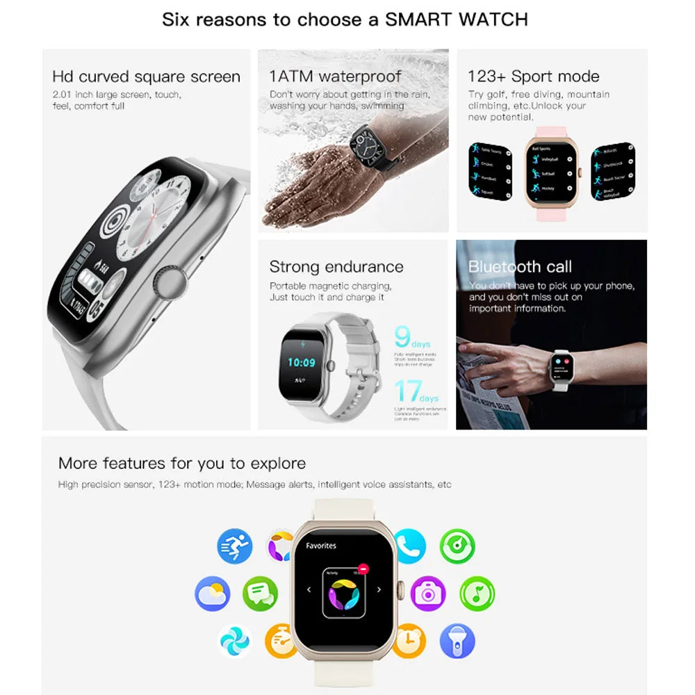 Reloj Inteligente Mujer Esferas Personalizables