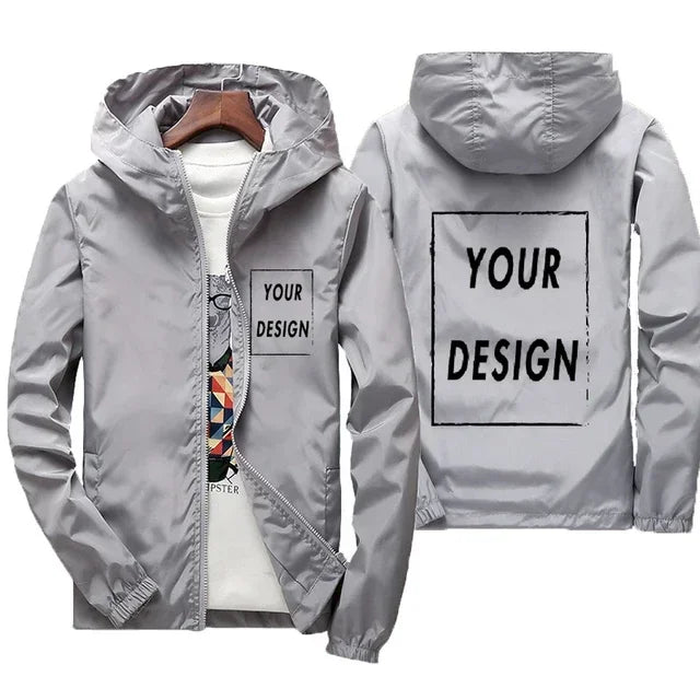 Chaqueta Cortavientos Impermeable para Hombre - Talle Grande hasta 7XL
