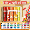 Set de Pinturas Acrílicas Lavables 24 a 60 Colores para Arte