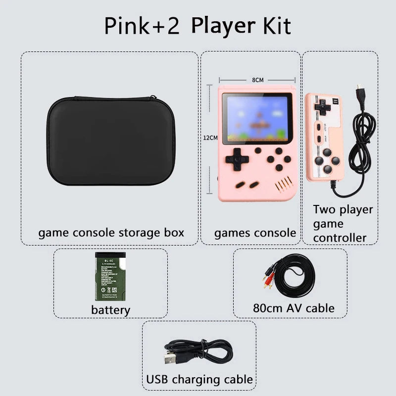 Consola de Juegos Portátil con 500+ Juegos, Emulador Retro, Conecta a TV
