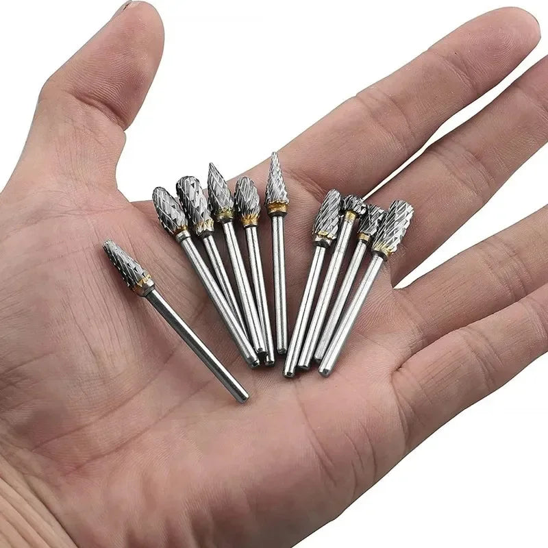 Set de 10 Fresas Rotativas de Carburo para Carpintería