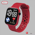 Reloj Digital LED YIKAZE para niños y niñas, relojes deportivos desechables, correa de silicona, reloj electrónico Digital para niños