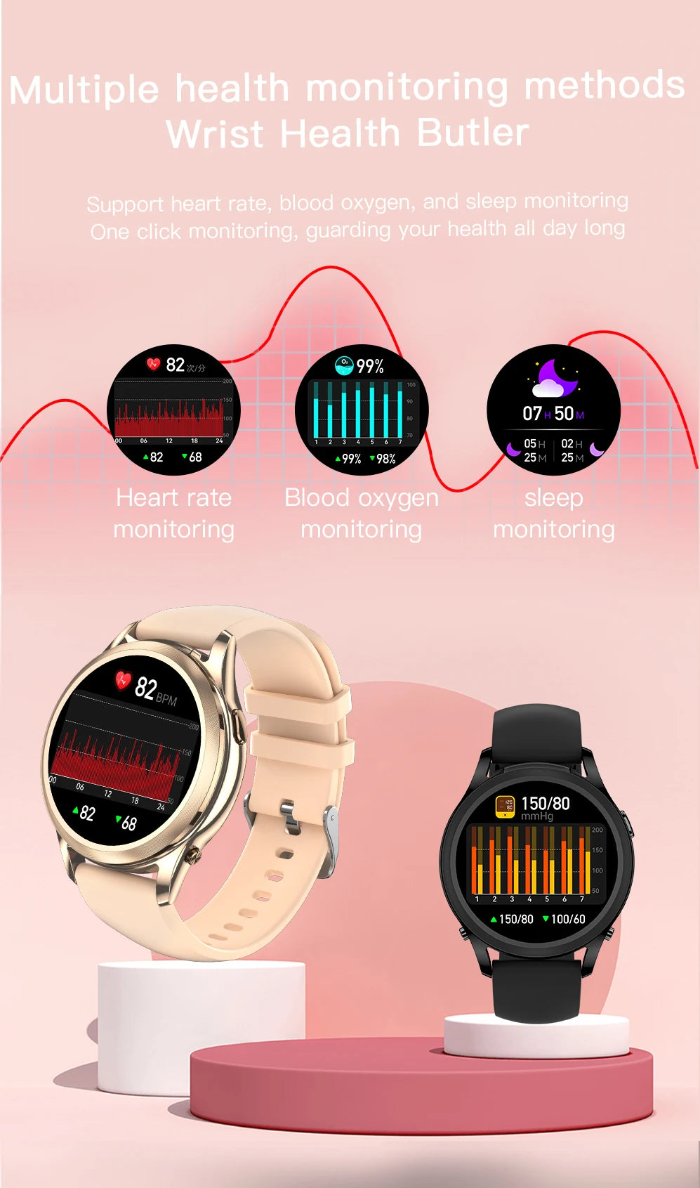 Nuevo Reloj Inteligente 2 en 1 con Auriculares Bluetooth TWS de 1.27 Pulgadas para Mujer, con Monitoreo de Salud, Llamadas BT, Resistente al Agua IP67, 2026