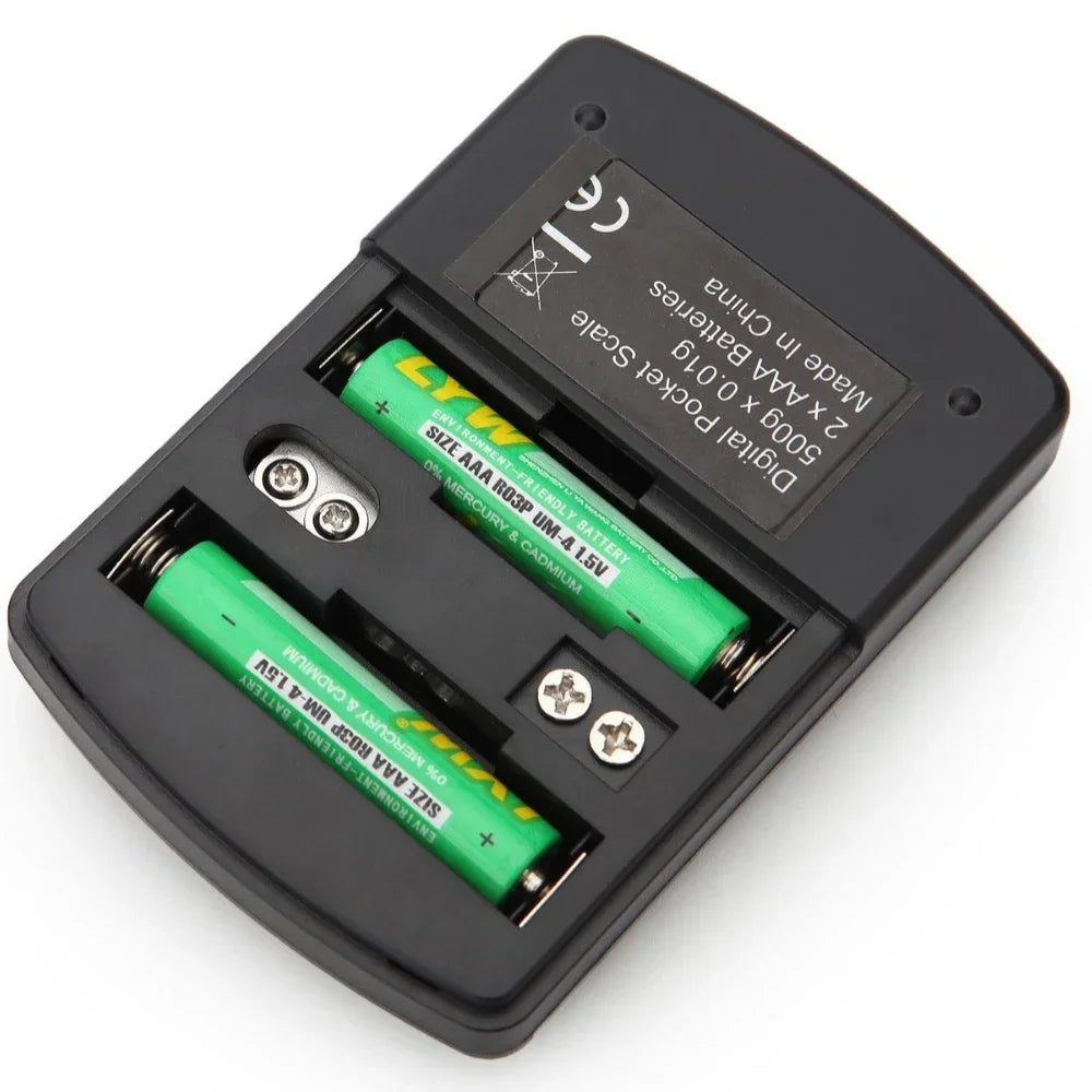 Báscula Digital de Precisión 500g LCD Portátil