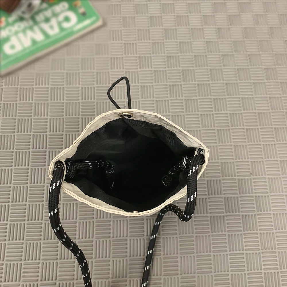 Mini Bolso Bandolera de Nailon para Teléfono, Mujer