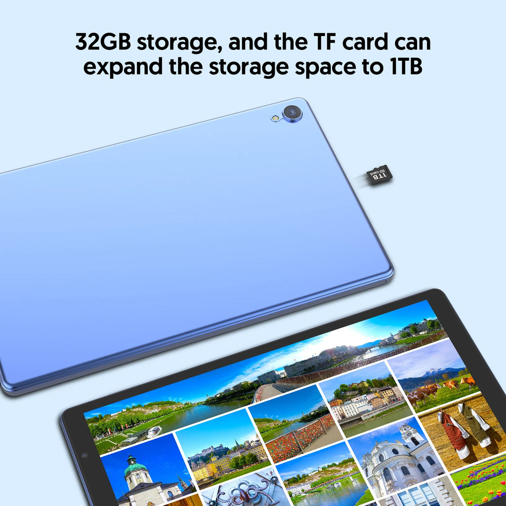 Tablet Android 14 de 10.1": 4GB RAM, 32GB ROM, Quad-Core, 6000mAh