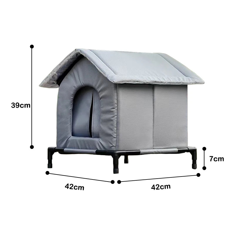 Casa Plegable para Mascotas — Refugio Impermeable Interior y Exterior