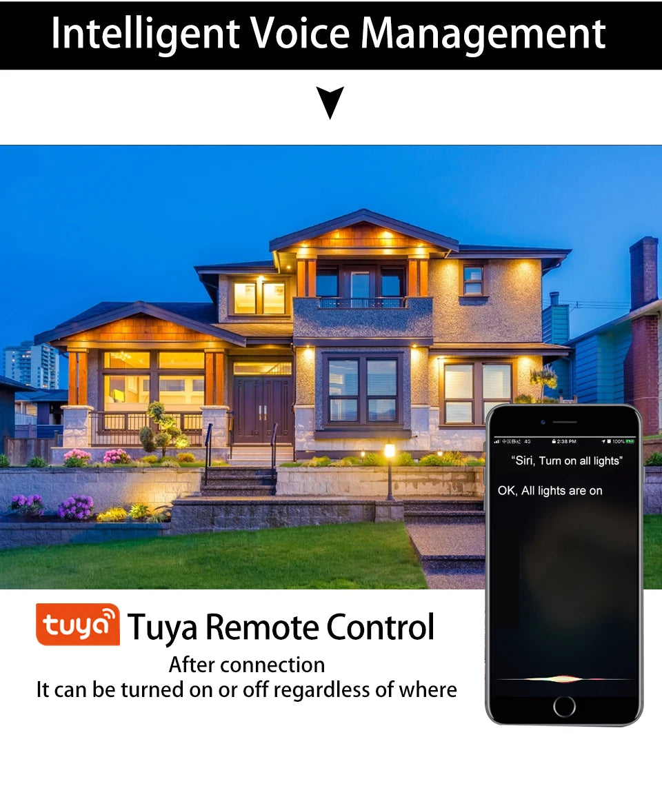 Bombilla LED Inteligente WiFi Tuya con Control de Voz
