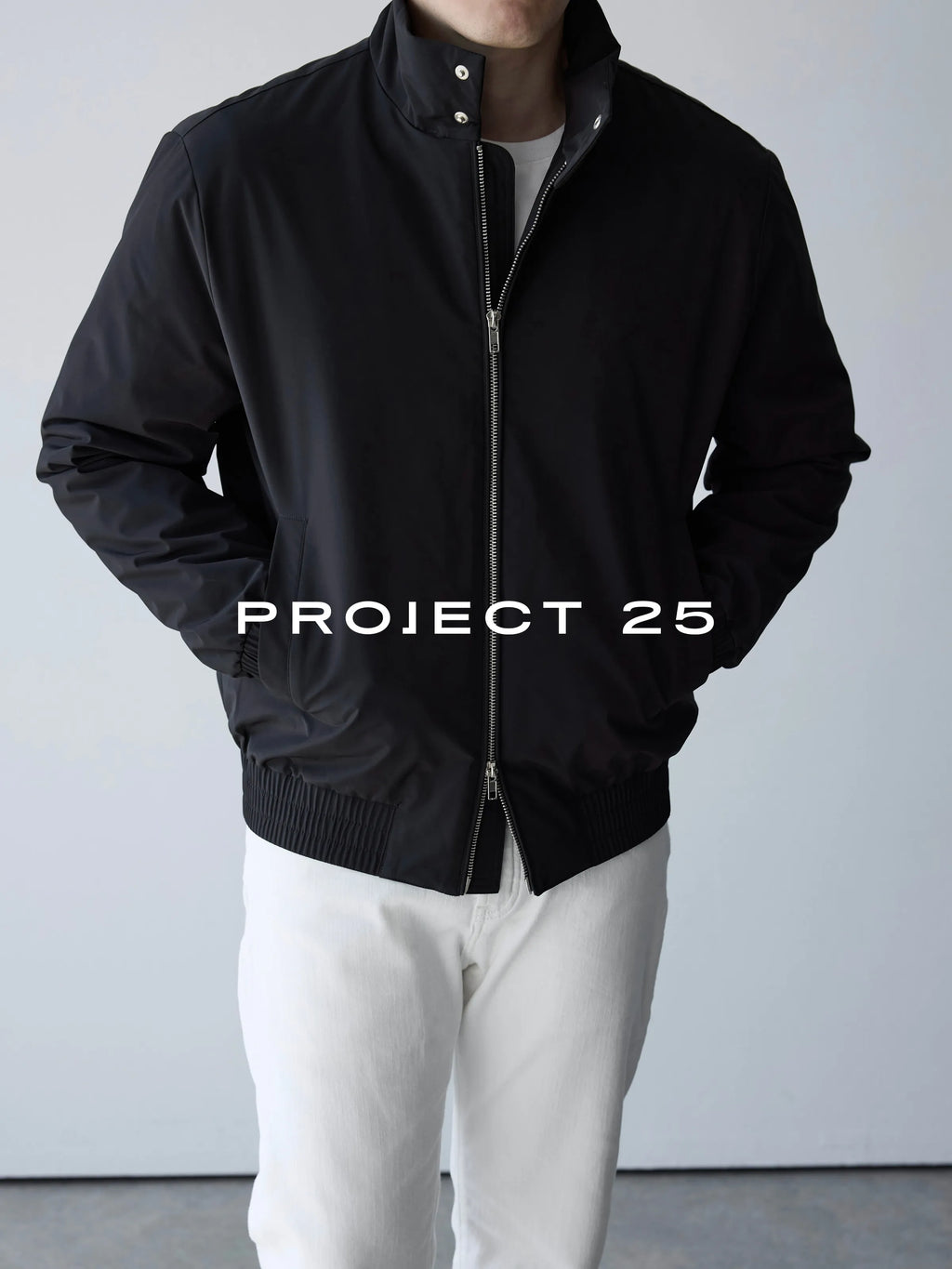 Chaqueta Acolchada con Cuello Alto para Hombre | Cortavientos Impermeable