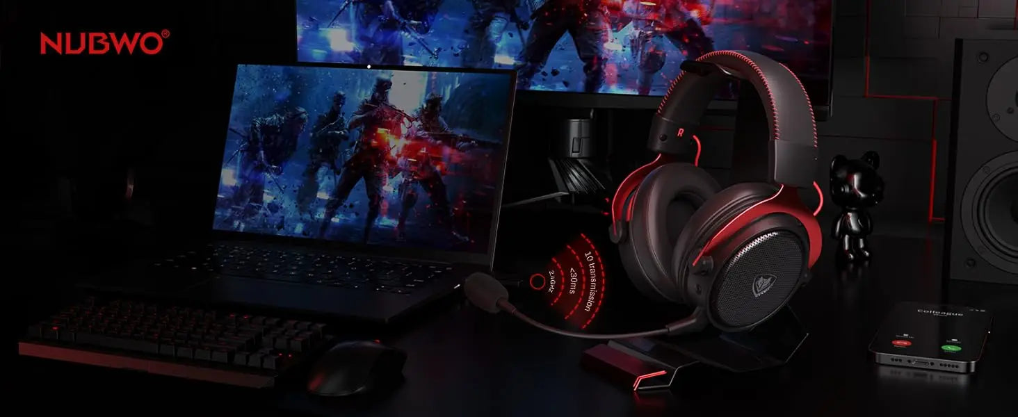 NUBWO G07 Auriculares Gaming PS5 PS4 PC Mac