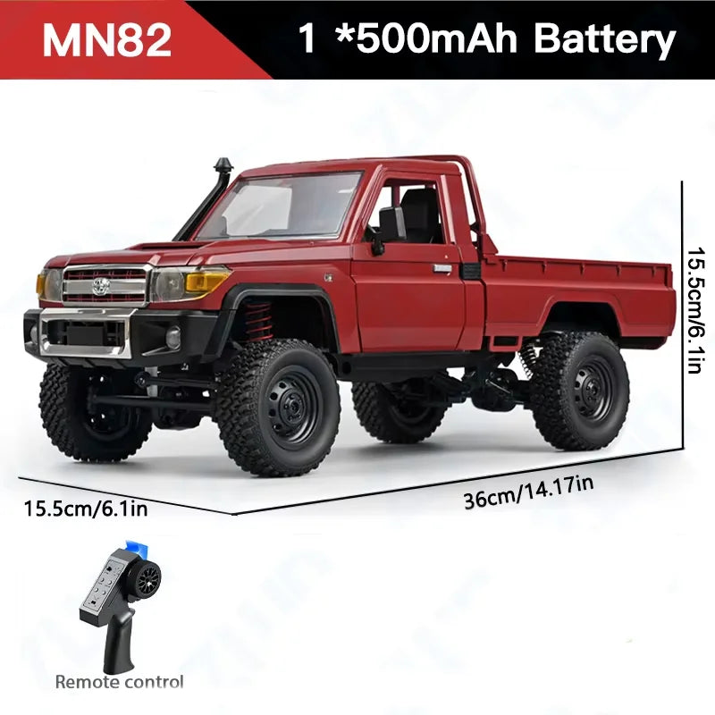 Nuevo MN82 MN82T RC Crawler 1/12 2,4 GHz 4x4: coche todoterreno a control remoto, simulación de grúa, modelo de coche trepador, juguetes para niños