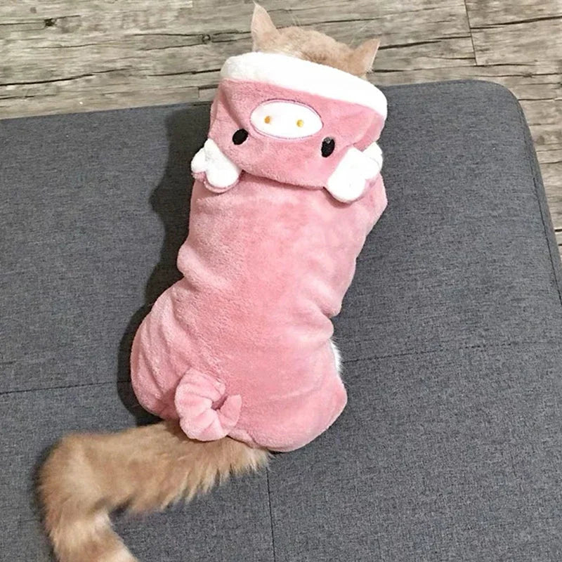 Disfraz Cosplay para Mascotas - Abrigo de Forro Polar para Perros y Gatos