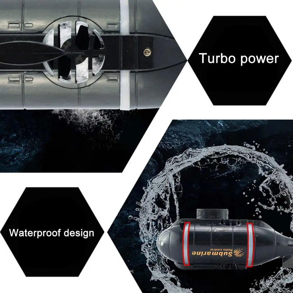 Mini Barco Submarino RC Eléctrico de Alta Velocidad para Niños