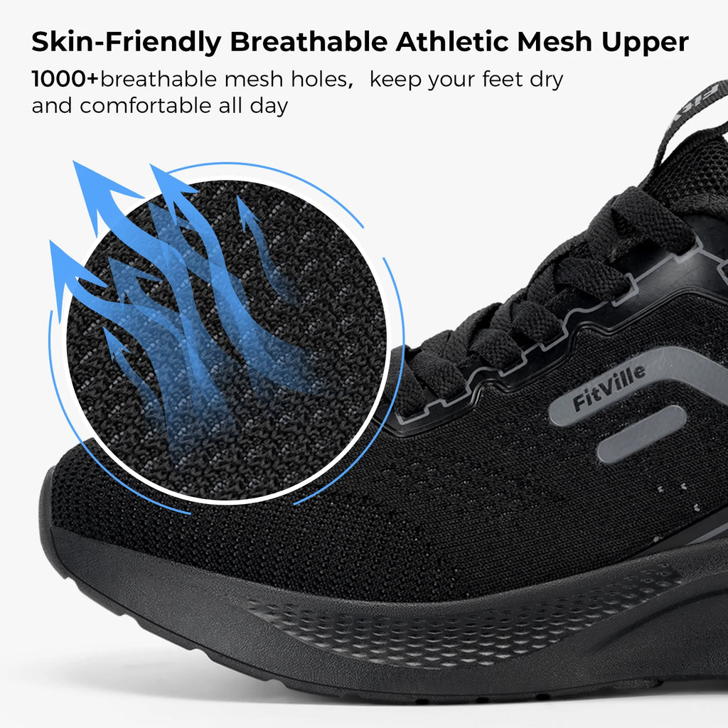 FitVille Zapatillas Deportivas Anchas para Hombre | Transpirables