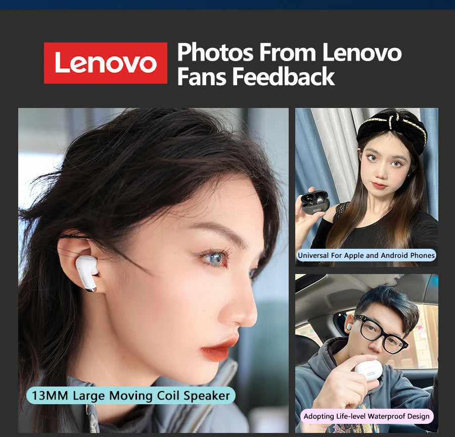Auriculares Lenovo LP5 TWS Bluetooth Inalámbricos con Micrófono