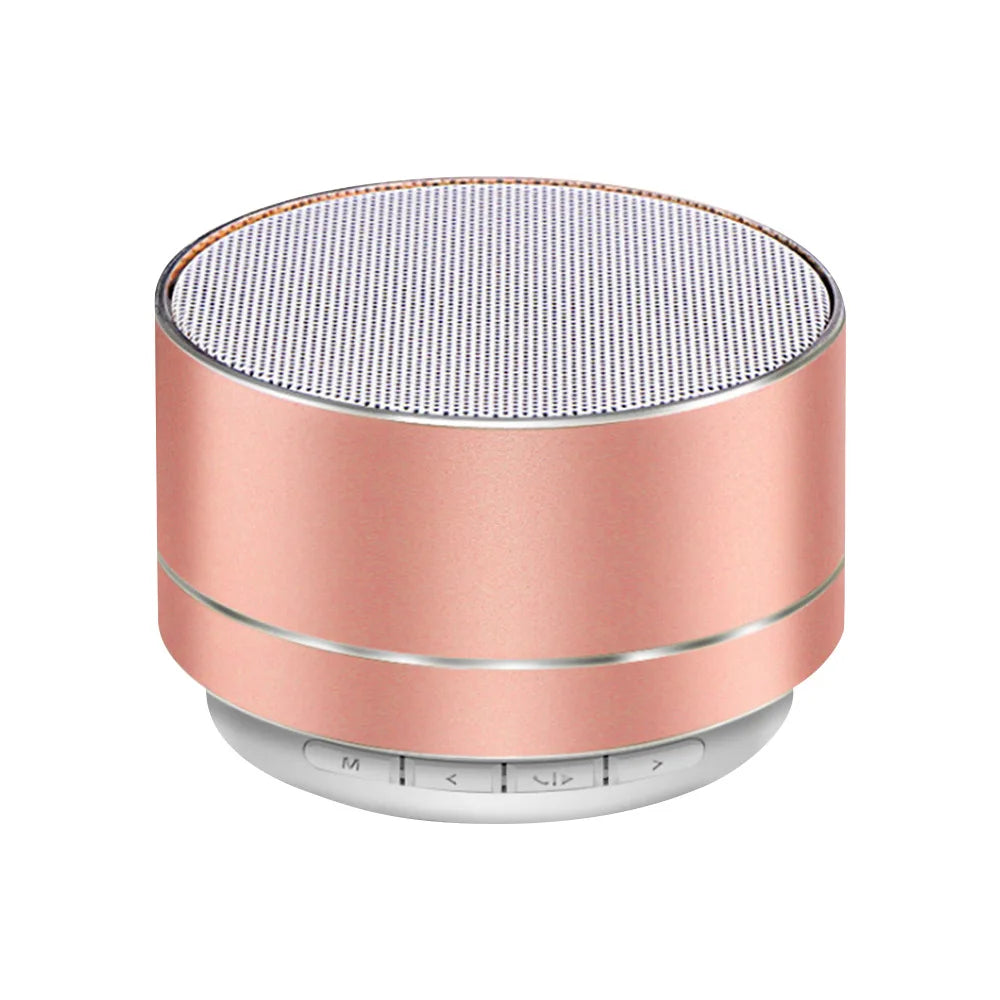 Altavoz Bluetooth inalámbrico A10, cañón de acero pequeño, Subwoofer, Mini tarjeta de regalo portátil, Altavoz Bluetooth, altavoces de Color para exteriores