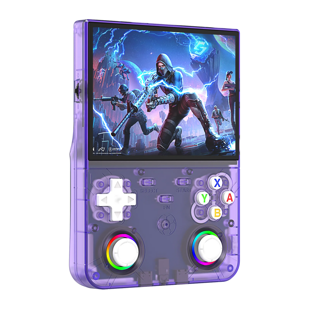 Consola portátil retro R36 Ultra X: 1 GB de RAM, WiFi 2.4G, más de 30 emuladores, altavoces duales, soporte de vibración y carga por USB-C.