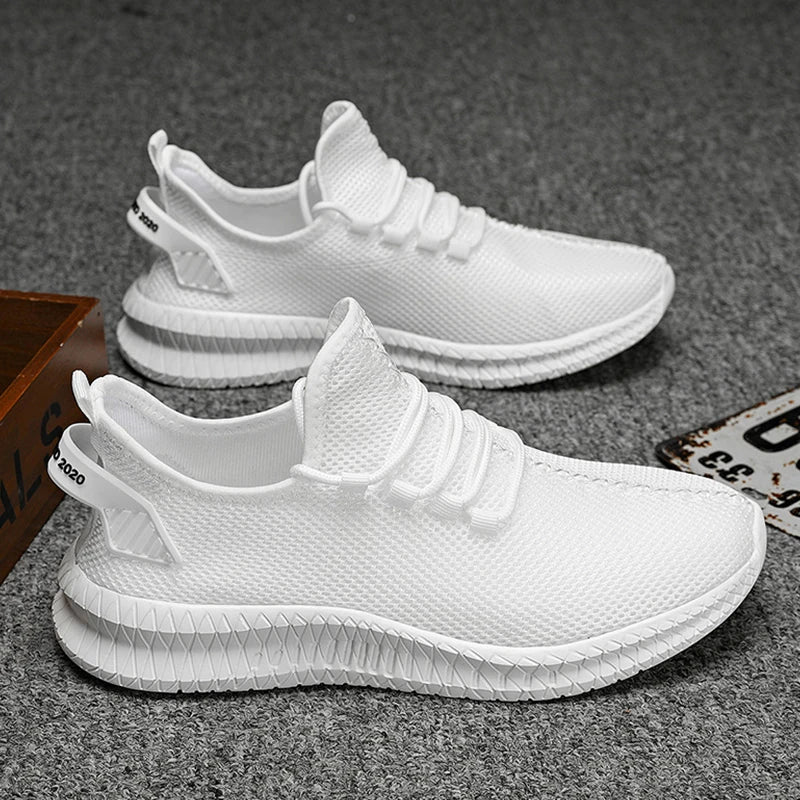 Zapatillas de correr transpirables para hombre, zapatos informales con plataforma a la moda para hombre, zapatos vulcanizados ligeros para mujer, zapatillas antideslizantes flexibles