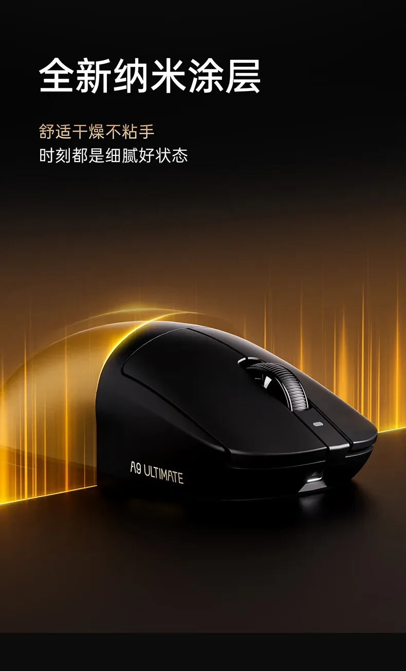 Ratón inalámbrico ATK A9 Air Ultimate Master Edition PAW3950 UItra 53g, juego ergonómico ligero, deportes electrónicos, accesorios personalizados, regalos