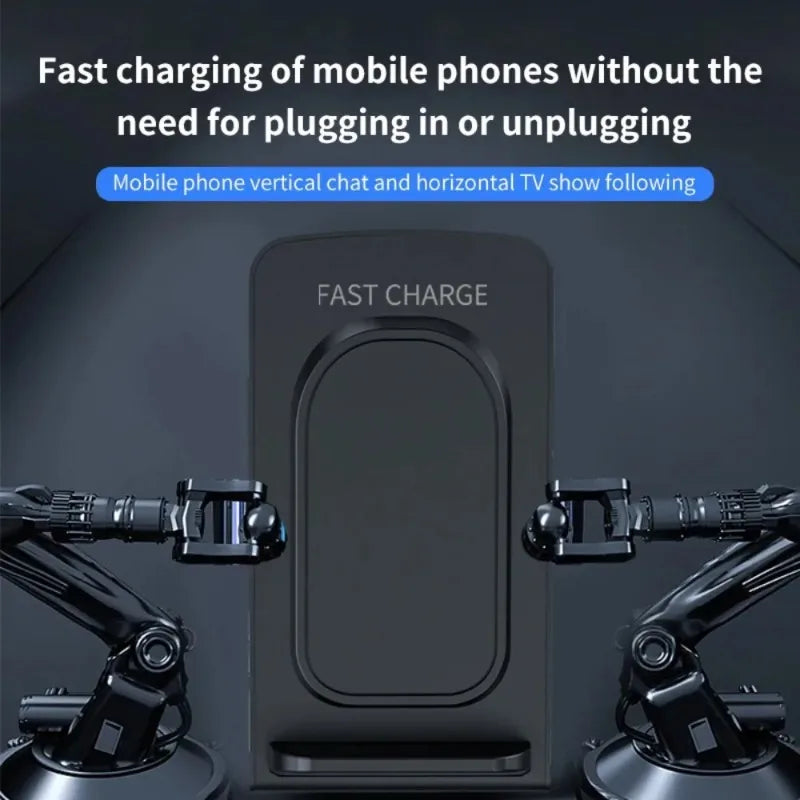 Base de Carga Inalámbrica para Escritorio, Soporte para Teléfono, Compatible con iPhone 17~12, Samsung S25 S24, Xiaomi, Estación de Carga Rápida para Smartphone