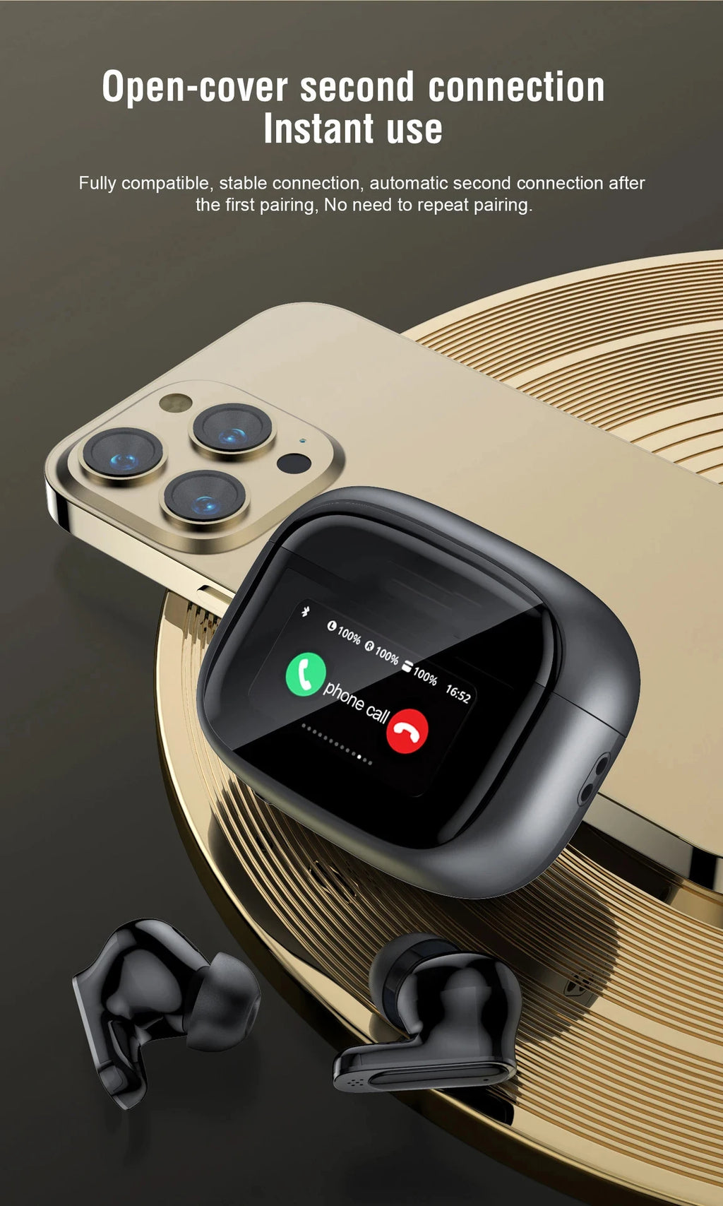 BOSECXT Ultra V11 Audífonos ANC Pantalla Táctil